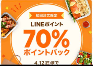 LINEポイント70%ポイントバック